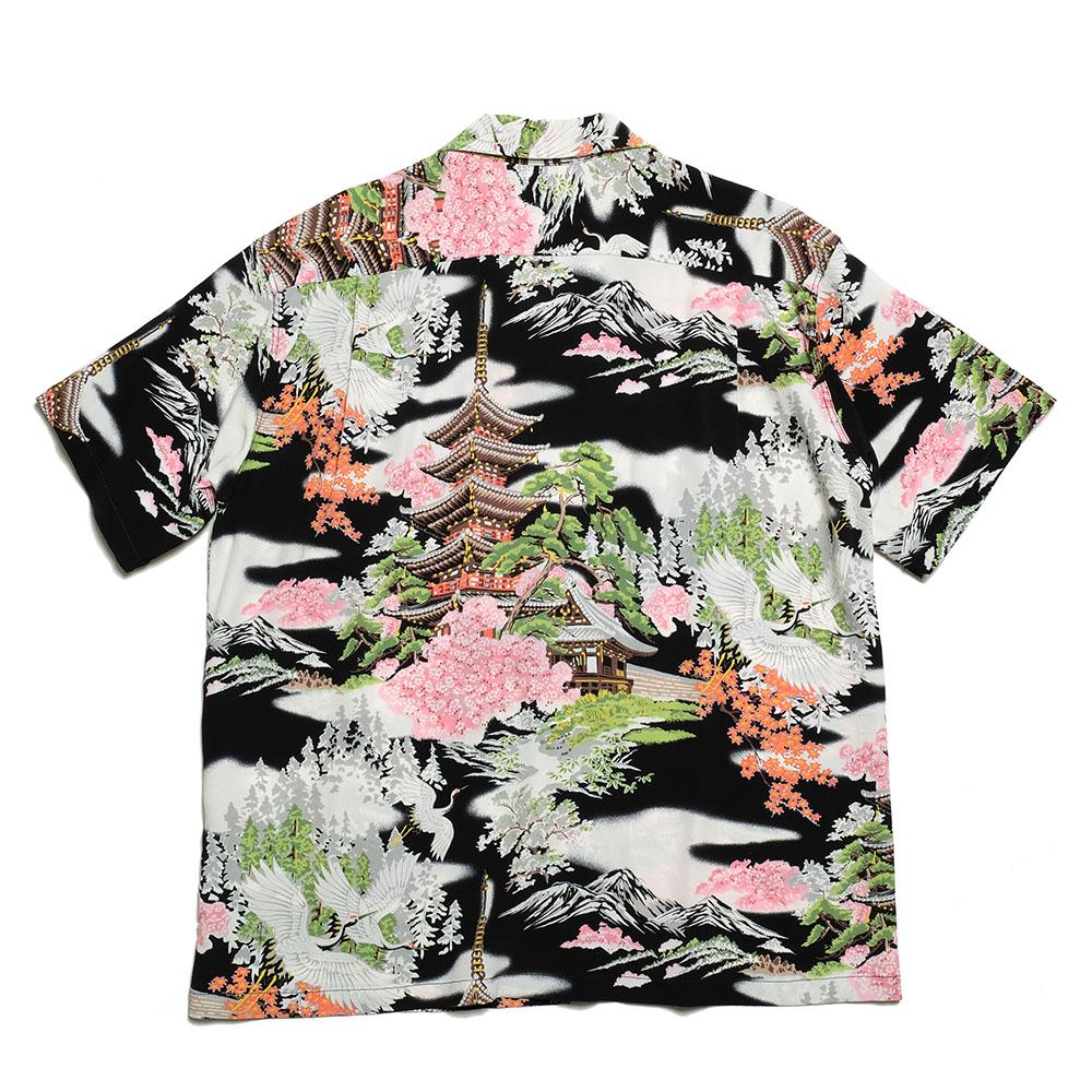 SUN SURF x HINOYA<br>S/S RAYON HAWAIIAN SHIRT "FIVE STORIED PAGODA"