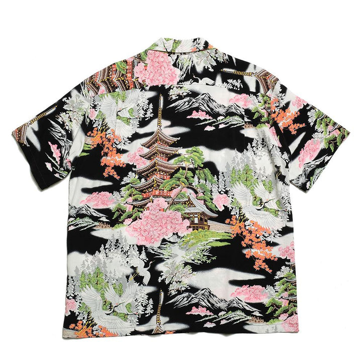 SUN SURF x HINOYA<br>S/S RAYON HAWAIIAN SHIRT "FIVE STORIED PAGODA"