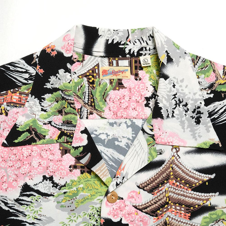 SUN SURF x HINOYA<br>S/S RAYON HAWAIIAN SHIRT "FIVE STORIED PAGODA"