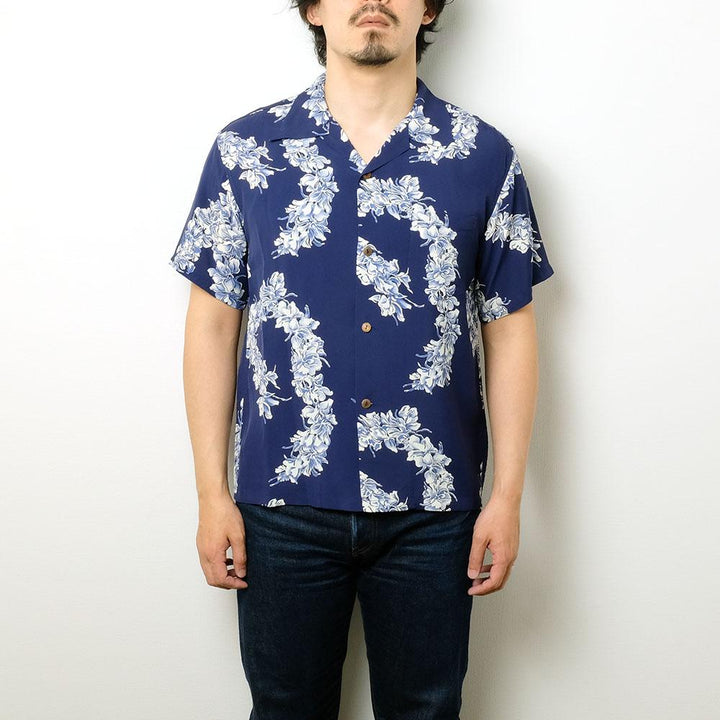 SUN SURF x HINOYA EXCLUSIVE<br>S/S RAYON HAWAIIAN SHIRT<br>“LEI GINGER”