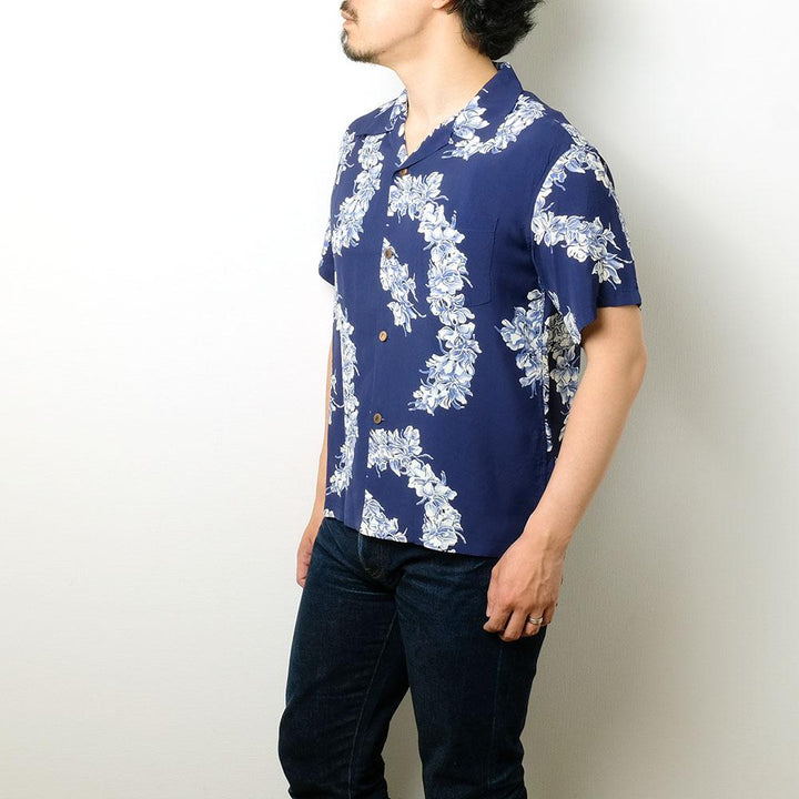 SUN SURF x HINOYA EXCLUSIVE<br>S/S RAYON HAWAIIAN SHIRT<br>“LEI GINGER”