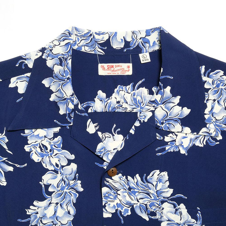 SUN SURF x HINOYA EXCLUSIVE<br>S/S RAYON HAWAIIAN SHIRT<br>“LEI GINGER”