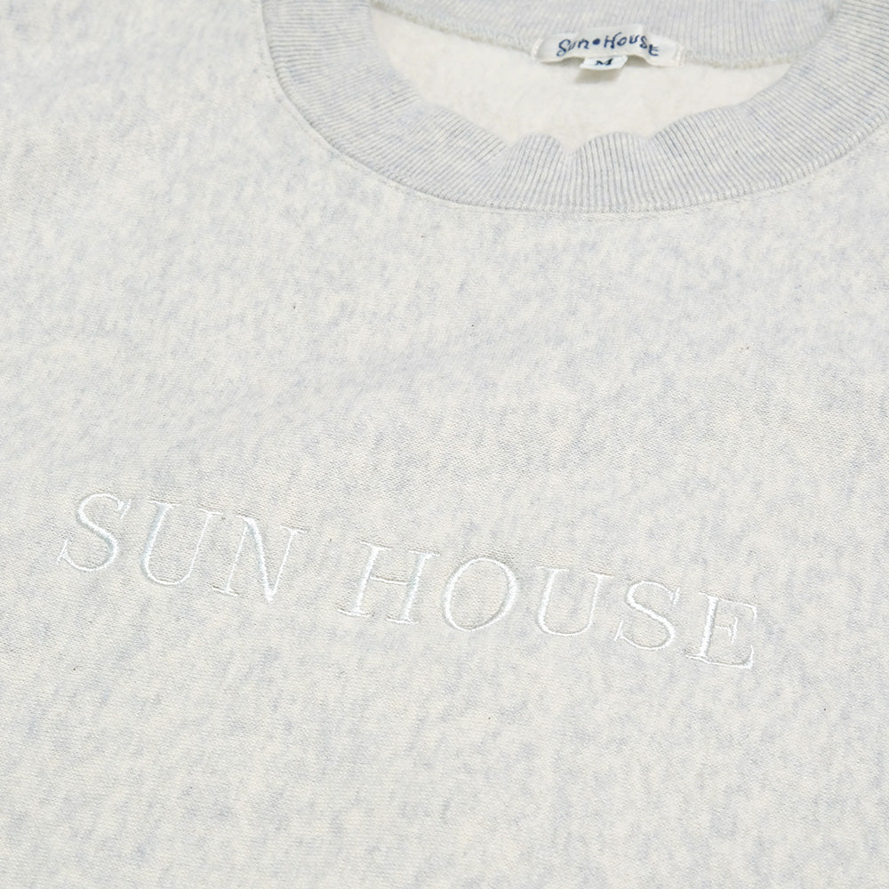 SUN HOUSE - Revers Weave Sweat Crewneck