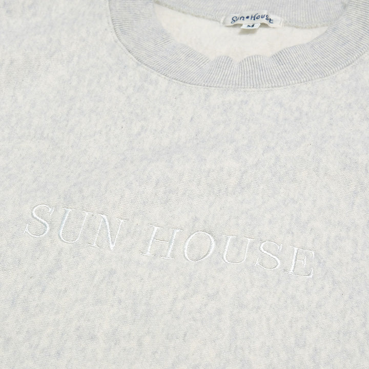 SUN HOUSE - Revers Weave Sweat Crewneck