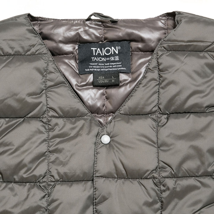 TAION - V Neck Inner Down Vest - TO-001