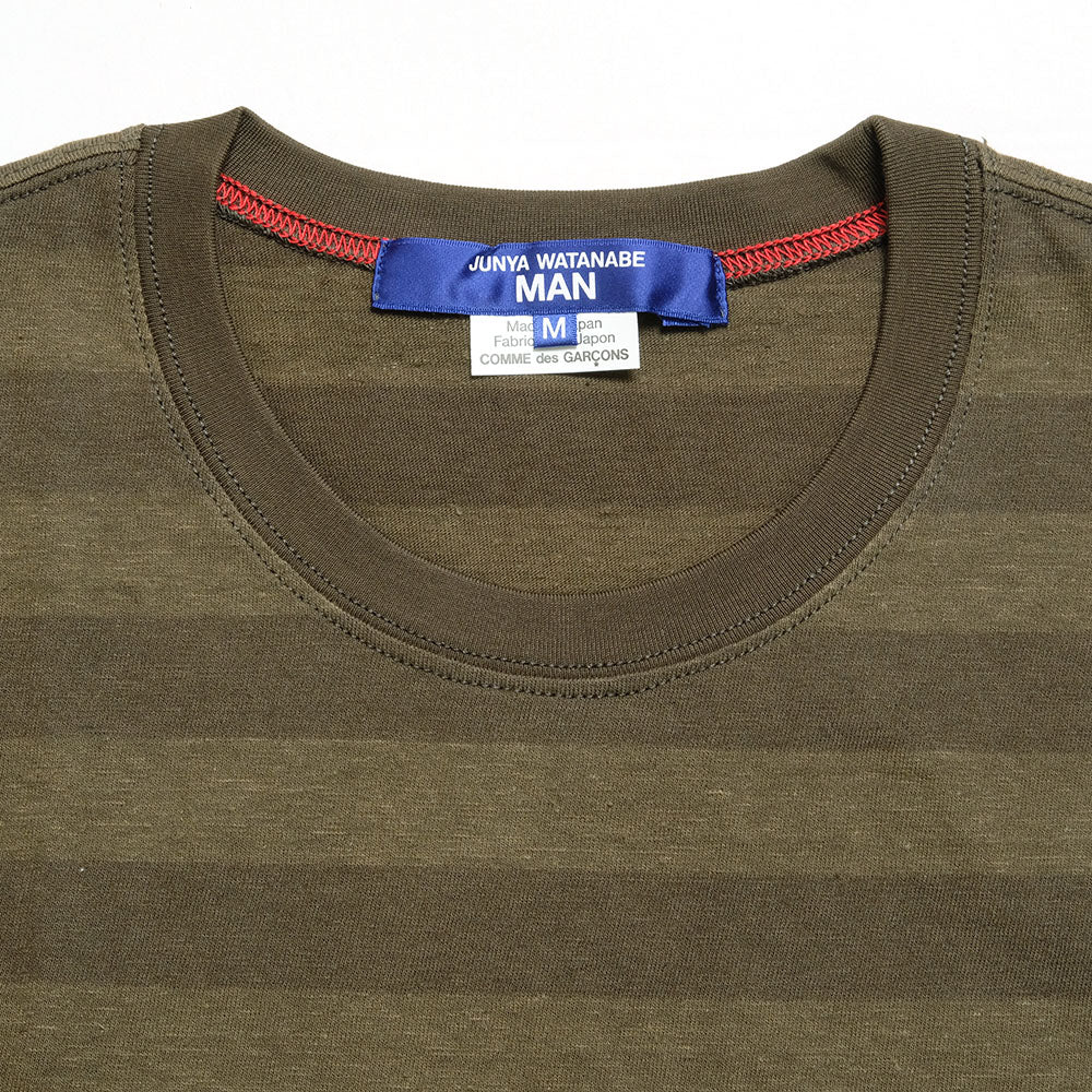 JUNYA WATANABE MAN - BORDER T-SHIRT - WK-T008-051